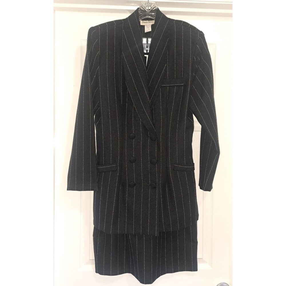 Vintage 90s Jennifer James skirt blazer set